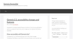 Desktop Screenshot of genesis-accessible.org